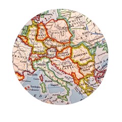 Map Europe Globe Countries States Mini Round Pill Box by Ndabl3x