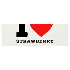 I Love Strawberry Donut Banner And Sign 12  X 4  by ilovewhateva