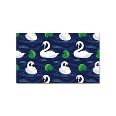 Swan Pattern Elegant Design Sticker Rectangular (10 Pack) by Vaneshart