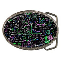 Math-linear-mathematics-education-circle-background Belt Buckles by Vaneshart