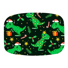 Christmas-funny-pattern Dinosaurs Mini Square Pill Box by Vaneshart