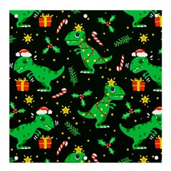Christmas-funny-pattern Dinosaurs Banner And Sign 4  X 4  by Vaneshart