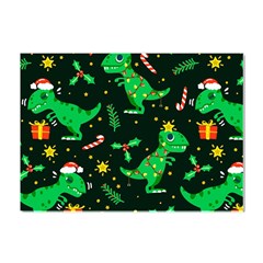 Christmas-funny-pattern Dinosaurs Crystal Sticker (a4) by Vaneshart