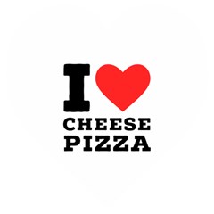 I Love Cheese Pizza Wooden Puzzle Heart by ilovewhateva
