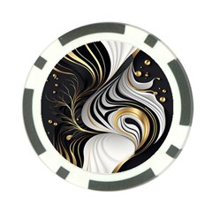 Pattern Gold Marble Poker Chip Card Guard (10 Pack) by Vaneshop