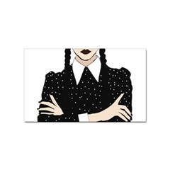 Wednesday Addams Sticker (rectangular) by Fundigitalart234