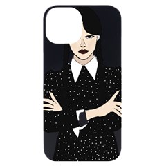 Wednesday Addams Iphone 14 Black Uv Print Case by Fundigitalart234