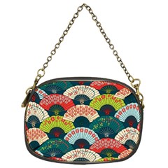 Japanese Fans Bright Pattern Chain Purse (two Sides) by Cowasu