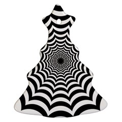 Spider Web Hypnotic Christmas Tree Ornament (two Sides) by Amaryn4rt