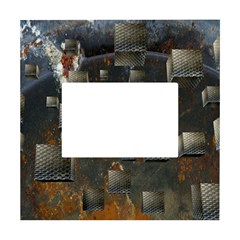 Background Metal Pattern Texture White Box Photo Frame 4  X 6  by Celenk