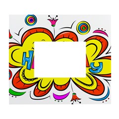Happy Happiness Child Smile Joy White Wall Photo Frame 5  X 7  by Celenk