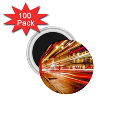 Telephone Box London Night 1 75  Magnets (100 Pack)  by Uceng