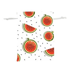 Seamless-background-pattern-with-watermelon-slices Lightweight Drawstring Pouch (m) by uniart180623