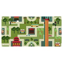 City-seamless-pattern Banner And Sign 4  X 2  by uniart180623