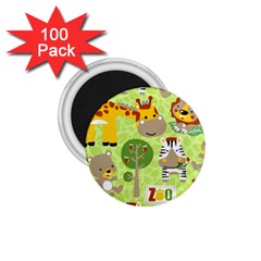 Funny-animals-cartoon 1 75  Magnets (100 Pack)  by uniart180623