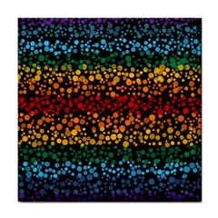 Patterns Rainbow Tile Coaster by uniart180623