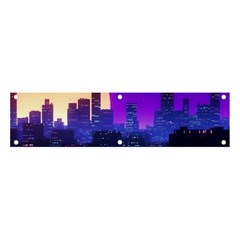 The Sun Night Music The City Background 80s, 80 s Synth Banner And Sign 4  X 1  by uniart180623