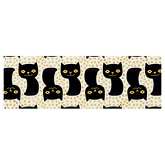 Black Cats And Dots Koteto Cat Pattern Kitty Banner And Sign 12  X 4  by uniart180623
