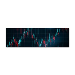 Flag Patterns On Forex Charts Sticker (bumper) by uniart180623
