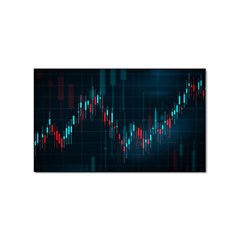 Flag Patterns On Forex Charts Sticker Rectangular (100 Pack) by uniart180623