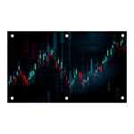 Flag Patterns On Forex Charts Banner and Sign 5  x 3  Front