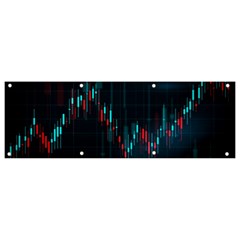 Flag Patterns On Forex Charts Banner And Sign 9  X 3  by uniart180623