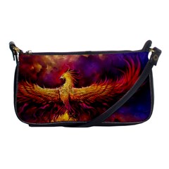 Phoenix Bird Shoulder Clutch Bag by uniart180623