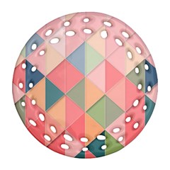 Background Geometric Triangle Ornament (round Filigree) by uniart180623
