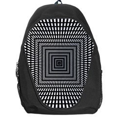 Focus Squares Optical Illusion Backpack Bag by uniart180623