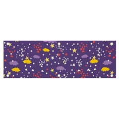 Pattern Cute Clouds Stars Banner And Sign 6  X 2  by Simbadda