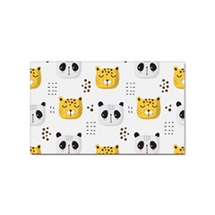 Seamless Pattern Cute Animals Sticker (rectangular) by Simbadda