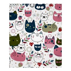 Pattern With Cute Cat Heads Shower Curtain 60  X 72  (medium)  by Simbadda