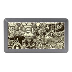 Four Hand Drawn City Patterns Memory Card Reader (mini) by Simbadda