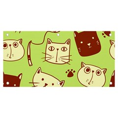 Cute-hand-drawn-cat-seamless-pattern Banner And Sign 6  X 3  by Simbadda