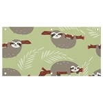 Sloths-pattern-design Banner and Sign 4  x 2  Front