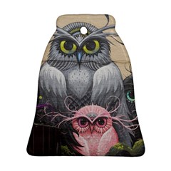 Graffiti Owl Design Bell Ornament (two Sides) by Excel