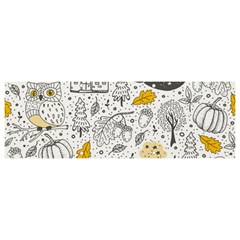 Doodle-seamless-pattern-with-autumn-elements Banner And Sign 9  X 3  by Simbadda