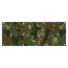 Camouflage-splatters-background Banner And Sign 8  X 3  by Simbadda