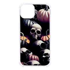 Halloween Party Skulls, Demonic Pumpkins Pattern Iphone 13 Tpu Uv Print Case by Casemiro