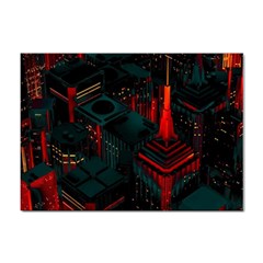 A Dark City Vector Sticker A4 (10 Pack) by Proyonanggan