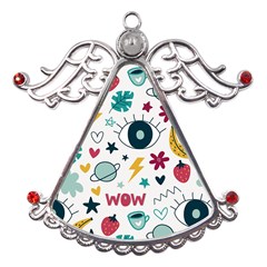 Love Pattern Metal Angel With Crystal Ornament by Proyonanggan