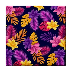 Tropical Pattern Tile Coaster by Bangk1t