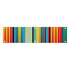 Colorful Rainbow Striped Pattern Stripes Background Banner And Sign 4  X 1  by Bangk1t