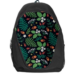 Pattern Forest Leaf Fruits Flowers Motif Backpack Bag by Amaryn4rt