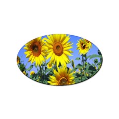Sunflower Gift Sticker Oval (10 Pack) by artworkshop