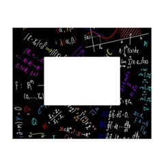 Mathematics  Physics Maths Math Pattern White Tabletop Photo Frame 4 x6  by Grandong