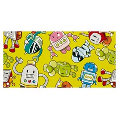 Robot Pattern Banner And Sign 6  X 3  by Grandong