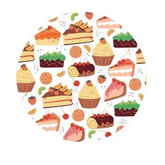 Dessert And Cake For Food Pattern Mini Round Pill Box by Grandong