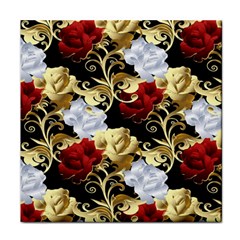 Roses Seamless Pattern Face Towel by Grandong