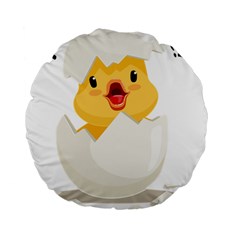 Cute Chick Standard 15  Premium Round Cushions by RuuGallery10